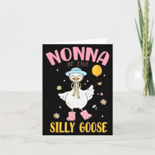 Cartão Nonna Do Ganso Bobo Primeiro Aniversário Família M