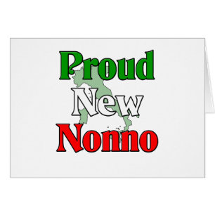 Cartão Nonno novo orgulhoso (avô italiano)