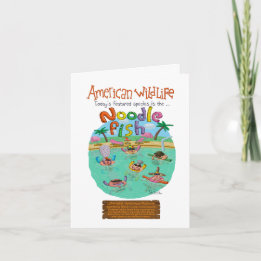 Cartão Noodle Fish Feliz Aniversário!