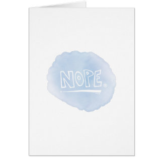 Cartão Nope