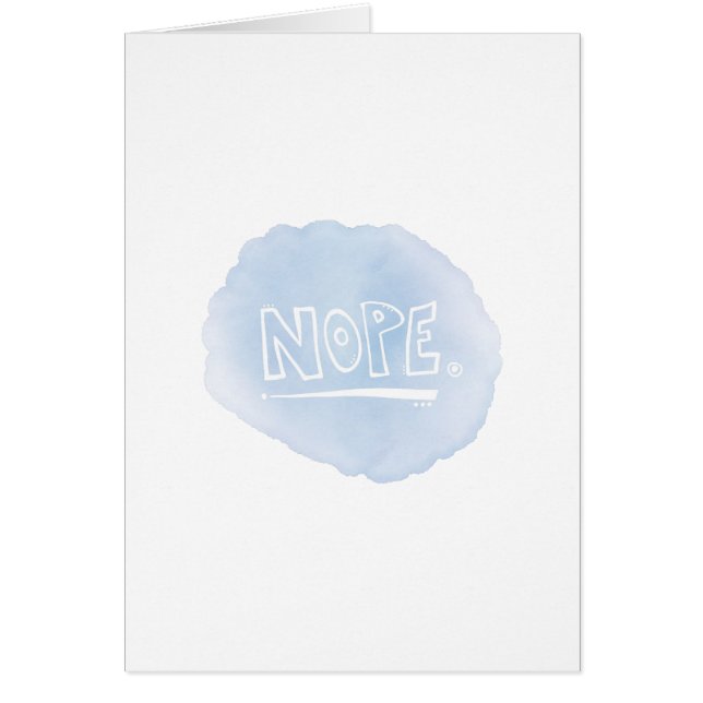 Cartão Nope (Frente)