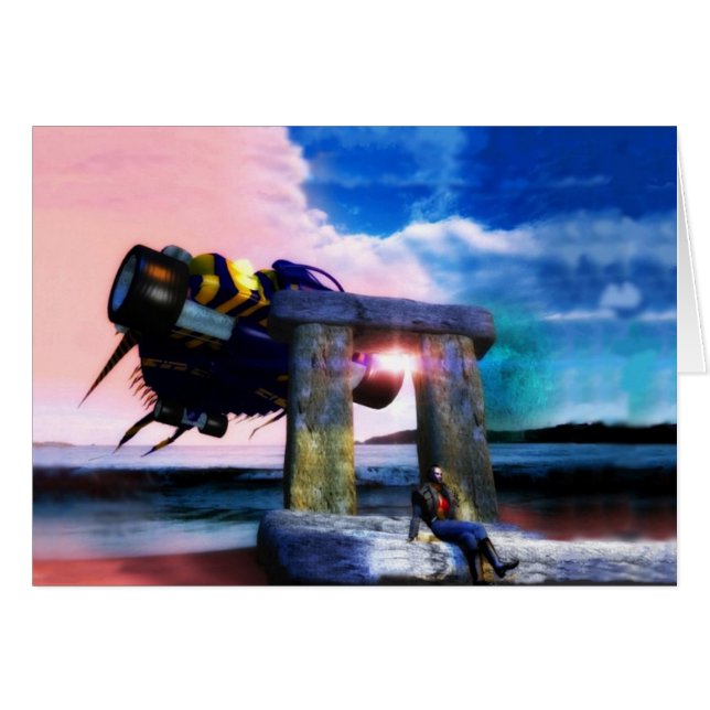 Cartão NORA, DE VOLTA AO FUTURO, Ficção Científica, Sci-F (Frente Horizontal)