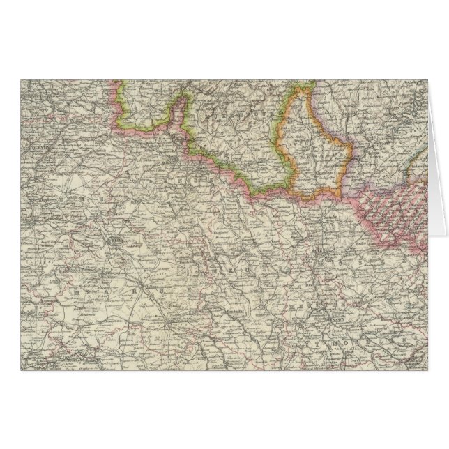 Cartão Nordeste da França (Frente Horizontal)