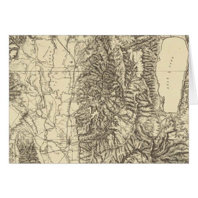 Cartão Nordeste de Utah e Sudeste de Idaho (Frente Horizontal)