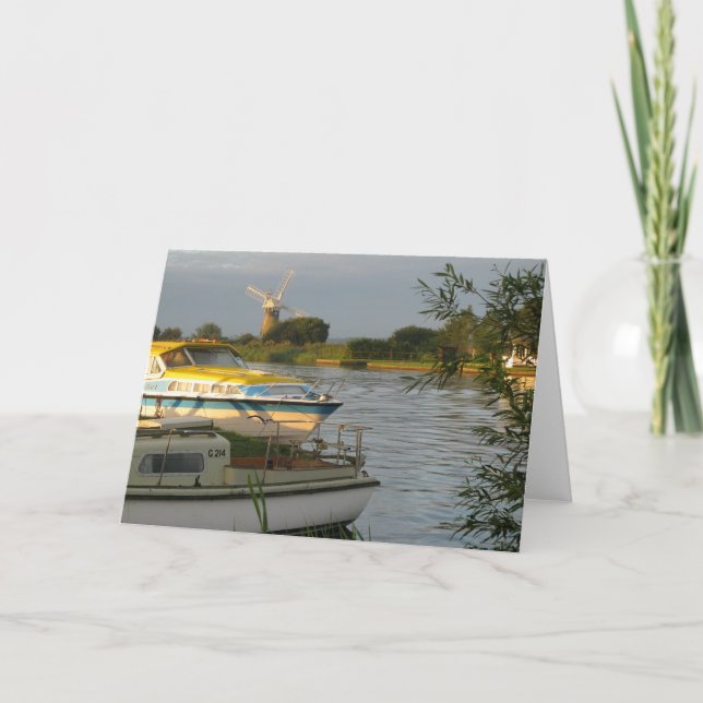 Cartão Norfolk Broads - Blank Greetings Card (Frente)