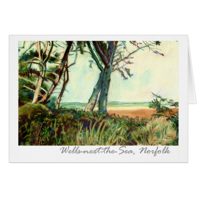 Cartão Norfolk Coastline (Frente Horizontal)
