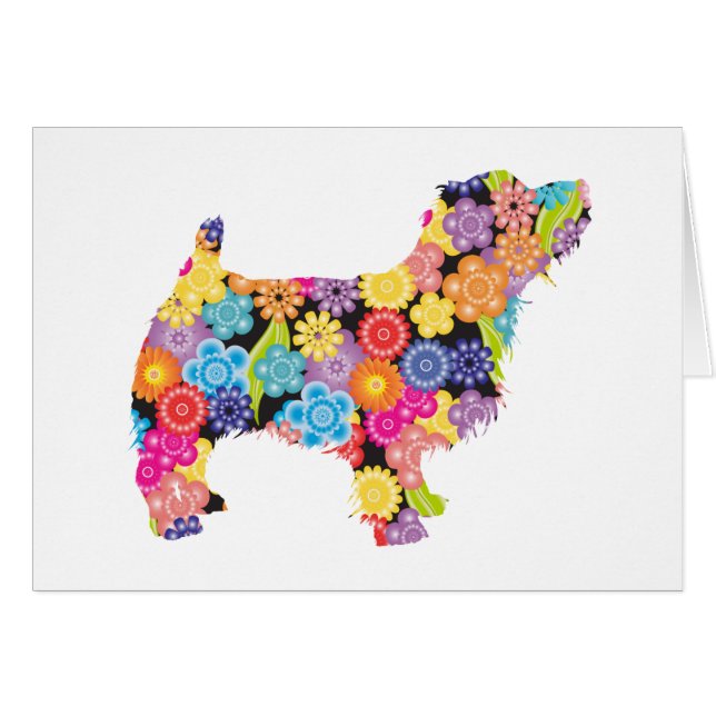 Cartão Norfolk Terrier (Frente Horizontal)