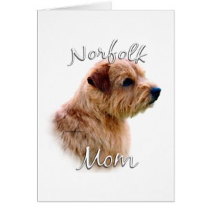 Cartão Norfolk Terrier Mãe 2