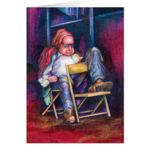 Cartão Norman prefere Desenhar no sono