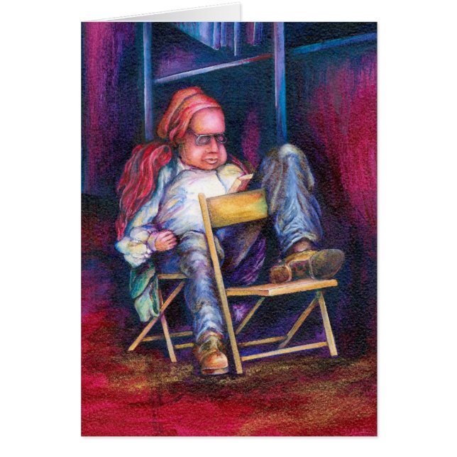 Cartão Norman prefere Desenhar no sono (Frente)