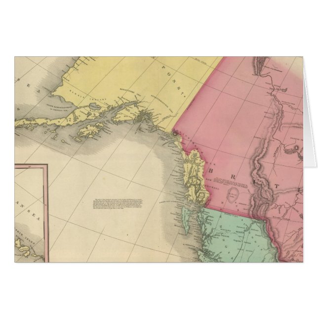 Cartão Noroeste da América do Norte (Frente Horizontal)