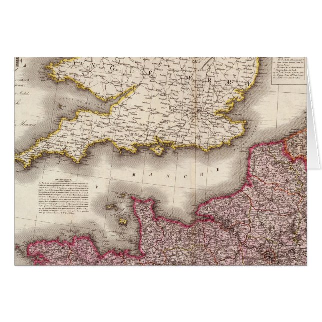 Cartão Noroeste da França (Frente Horizontal)