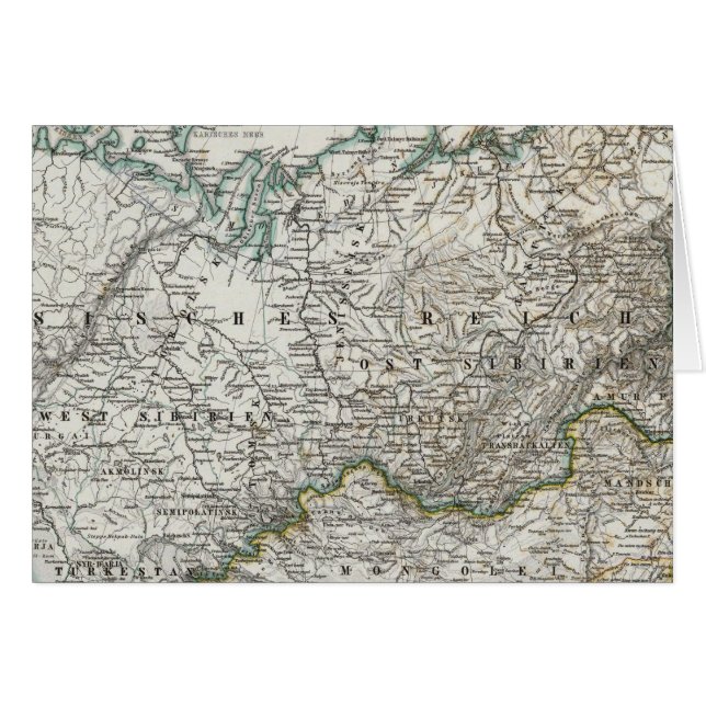 Cartão Norte e Ásia Central (Frente Horizontal)