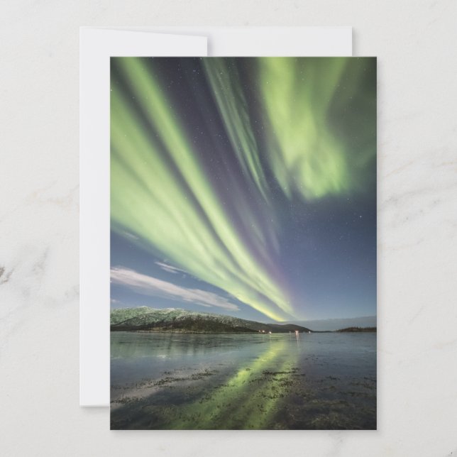 Cartão Norte Lights Noruega (Frente)