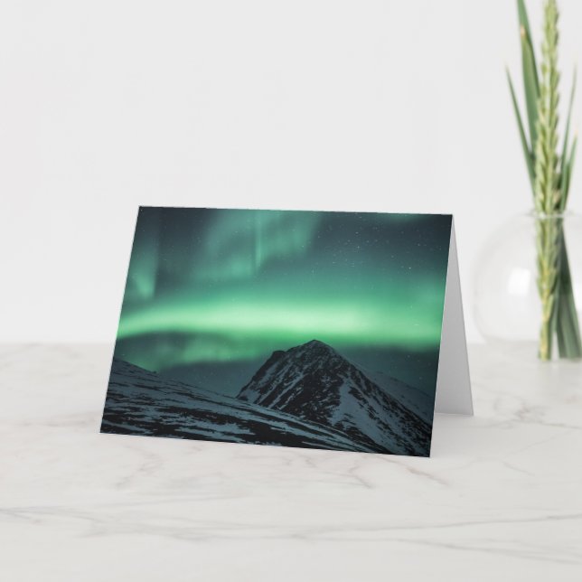 Cartão Norte Lights Noruega (Frente)