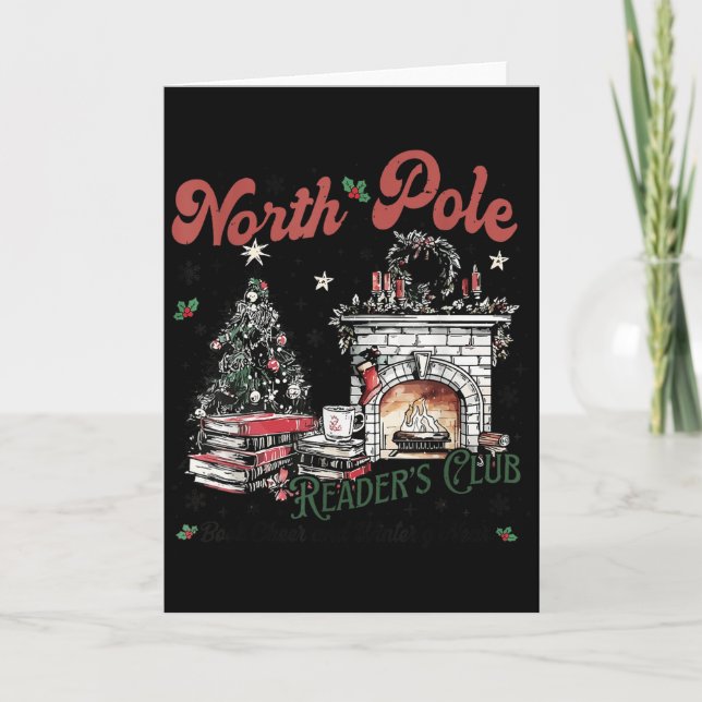 Cartão North Le Book Club Book Lover Bookish Bookworm Chr (Frente)