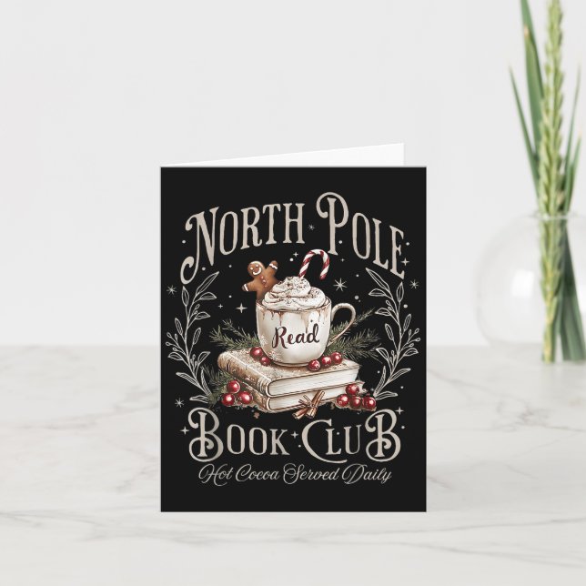 Cartão North Le Book Club Christmas Bookish Books Lo (Frente)