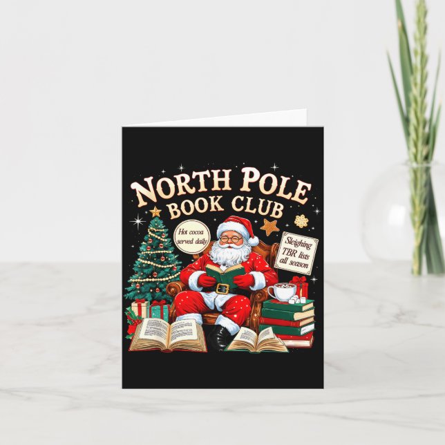 Cartão North Le Book Club Cozy Christmas Reading Gift  (Frente)
