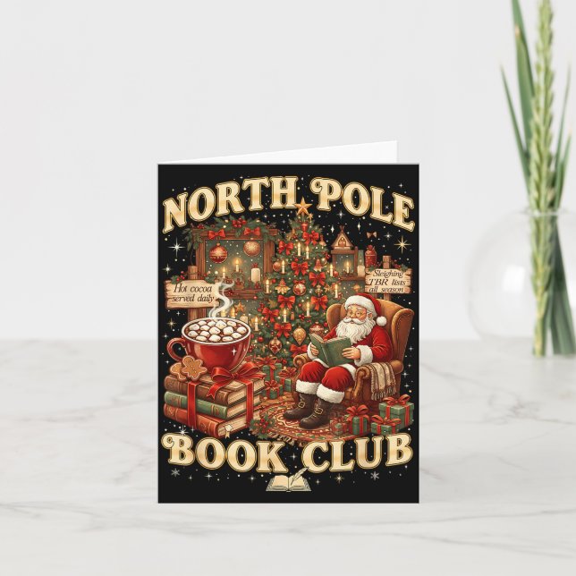 Cartão North Le Book Club Cozy Christmas Reading Gift  (Frente)
