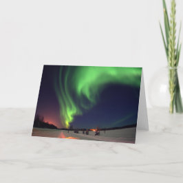 Cartão Northern Lights at Bear Lake