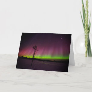 Cartão Northern lights greeting card