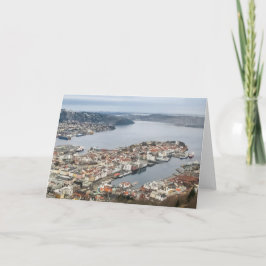 Cartão Noruega Bergen City View