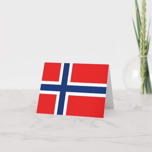 Cartão Norway Flag Notecard (Frente)