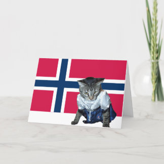 Cartão Norwegian Constitution Day card template