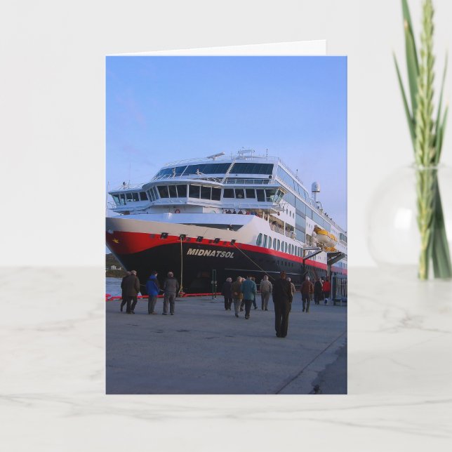 Cartão Norwegian cruise ship (Frente)