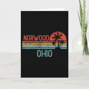 Cartão Norwood Ohio Engraçado Usa Viagem Cidade Casa Raíz