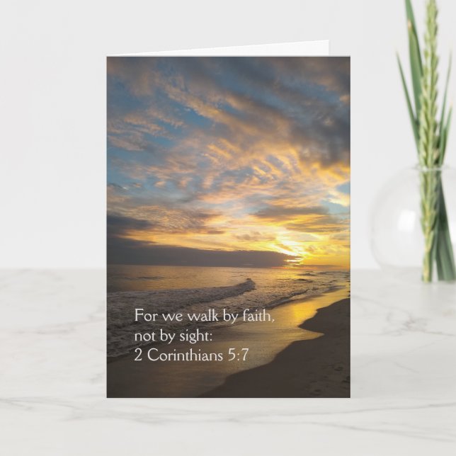 Cartão Nós Caminamos Pela Fé (Frente)