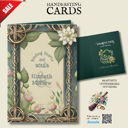 CARTÃO NÓS CELTICOS IRLANDESES PERSONALIZADOS PARA MANIPU