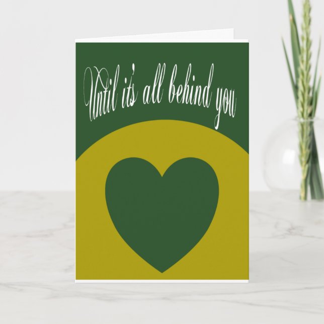 Cartão Nós enviamos nosso amor e orações (Frente)