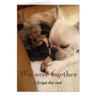 Cartão Nós éramos junto