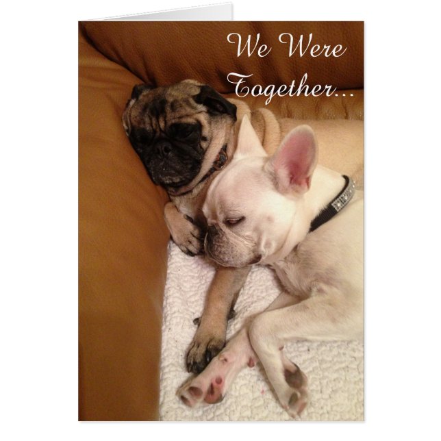 Cartão Nós éramos junto… (Frente)