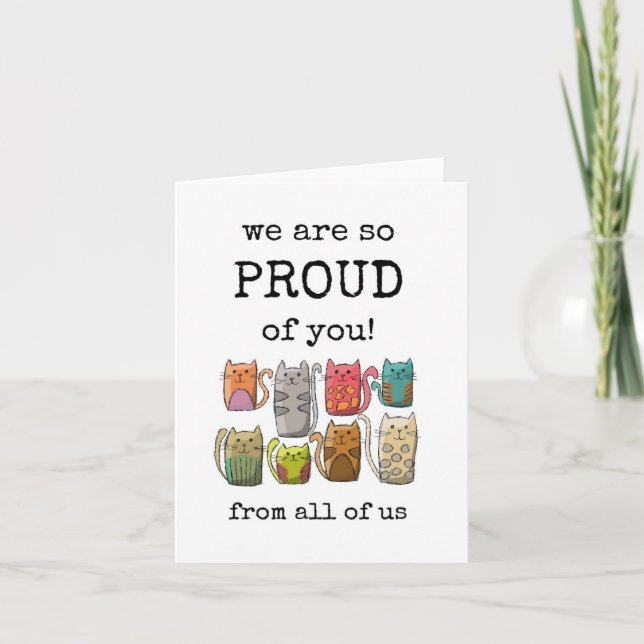 Cartão Nós Estamos Muito Orgulhosos de Você, Engraçado, D (Frente)