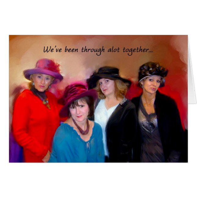 Cartão Nós estivemos completamente muito junto (Frente Horizontal)