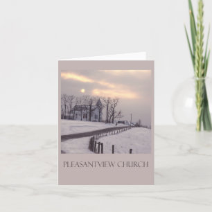 Cartão Nós faltamo-lo na igreja