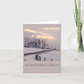 Cartão Nós faltamo-lo na igreja