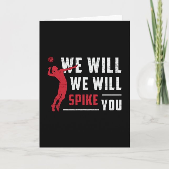 Cartão Nós Iremos Jogar O Jogador De Voleibol De Praia (Frente)