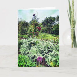 Cartão Nos jardins