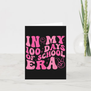 Cartão Nos Meus 100 Dias Da Era Da Escola, Retro Disco 10