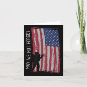 Cartão Nós Não Podemos Esquecer os Veteranos do Memorial 