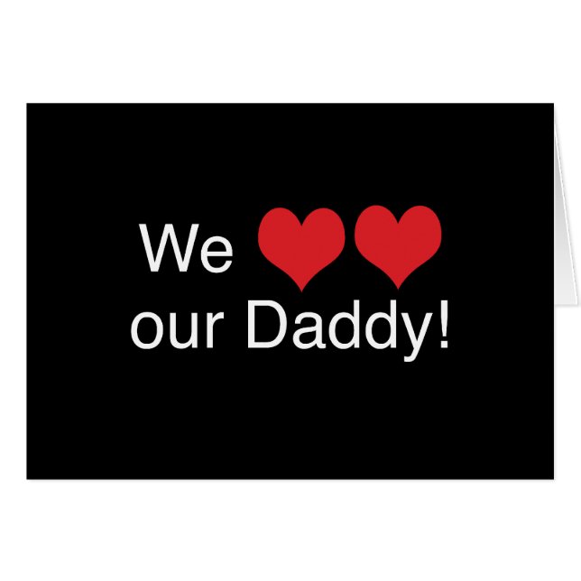 Cartão Nós pai do coração (Frente Horizontal)