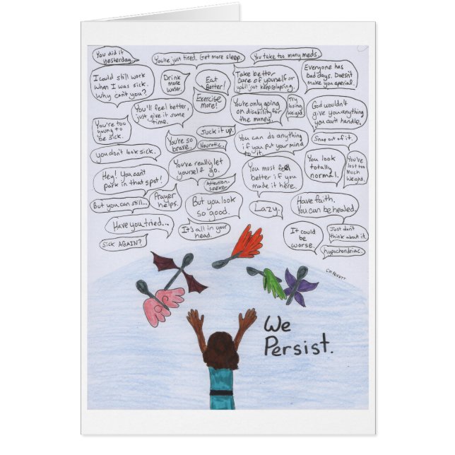 Cartão Nós Persistimos (Frente)