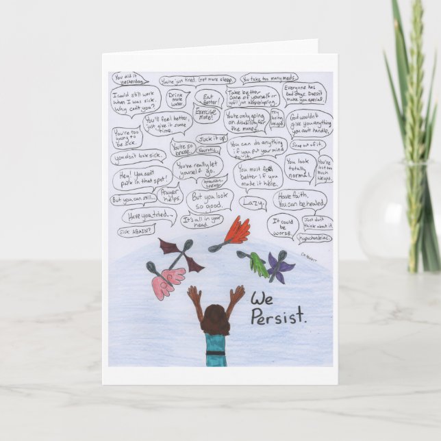 Cartão Nós Persistimos (Frente)