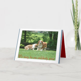 Cartão Nós podemos ser um par imprevisível