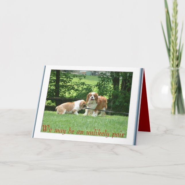 Cartão Nós podemos ser um par imprevisível (Frente)