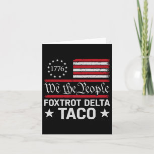 Cartão Nós Somos O Taco Foxtrot Delta Taco
