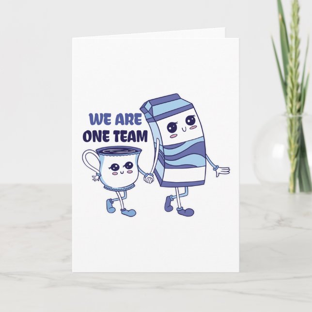 Cartão Nós somos uma Equipe (Frente)